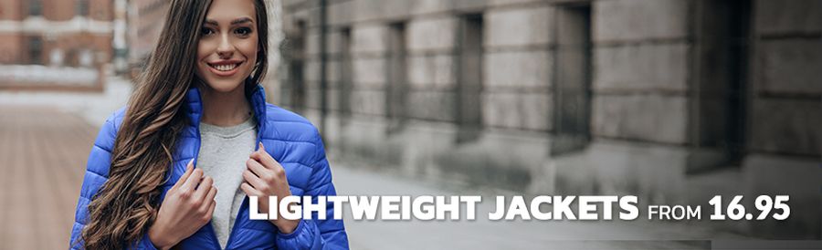 Women's lightweight, transitional jackets