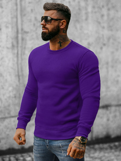 Men's Sweatshirt - Violet OZONEE JS/2001-10Z