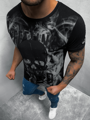 Men's T-Shirt - Black OZONEE MECH/2074TZ
