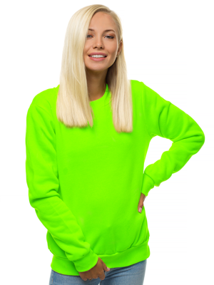 Women Sweatshirt  - Green neon OZONEE JS/W01Z