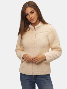 Women's Sweatshirt - Beige/2 OZONEE JS/HH006/34Z