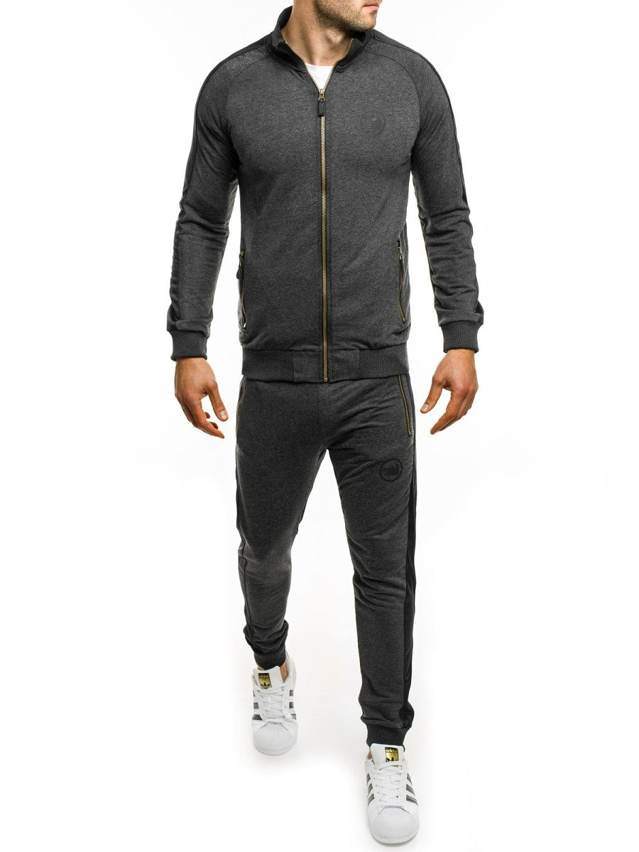 Dark grey mens tracksuit Clearance