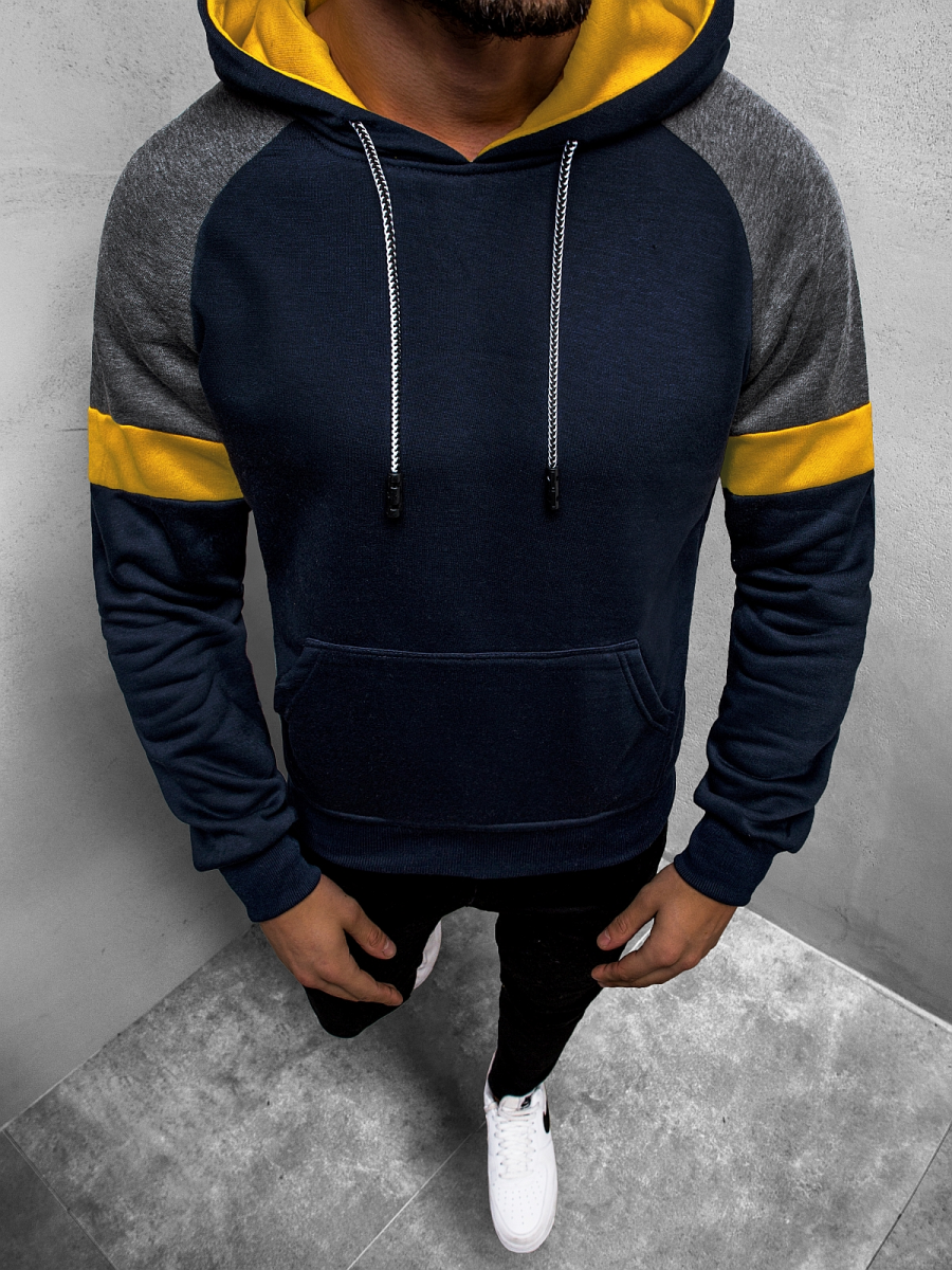 dark blue mens hoodie