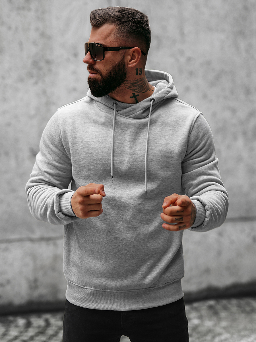 Sweatshirt Homme Gris OZONEE O/8B156/2