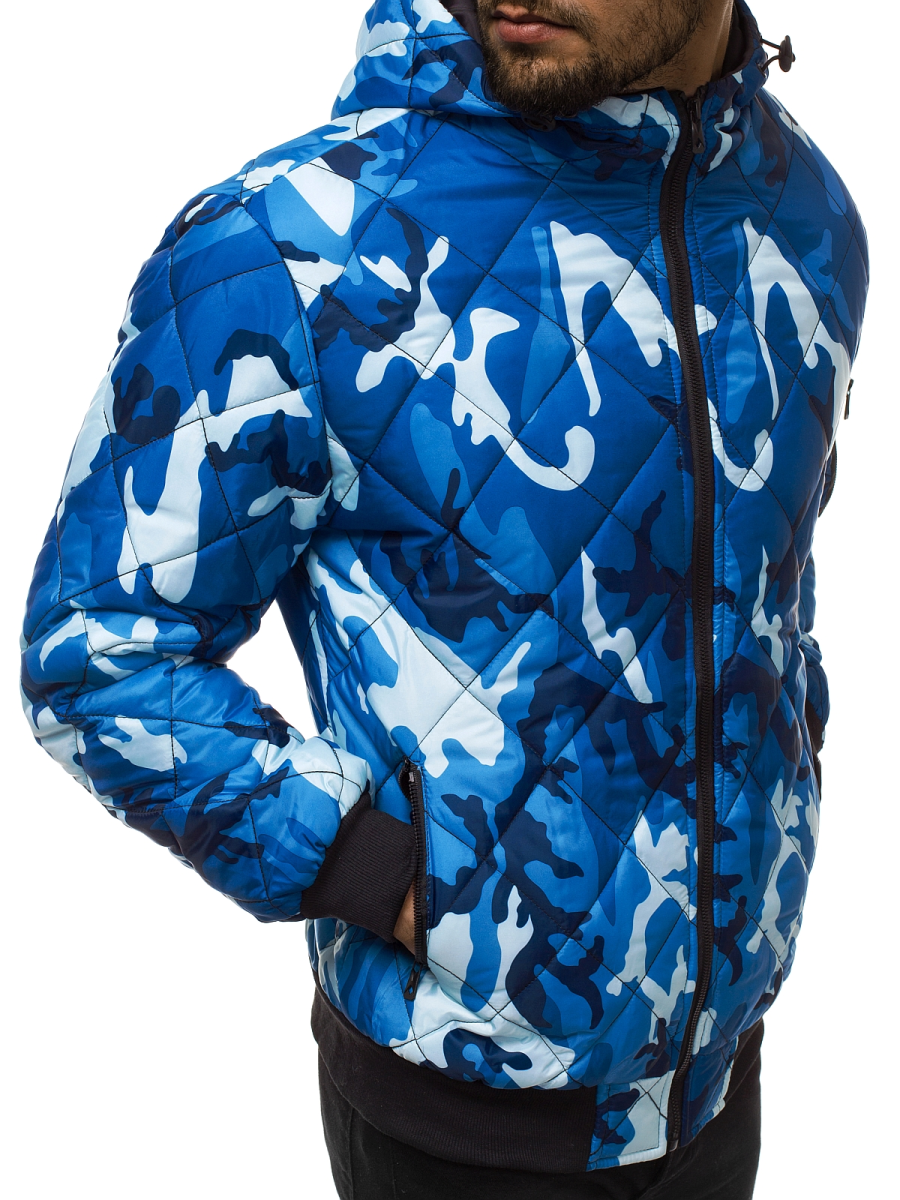Men's Jacket BlueCamo OZONEE JS/MY21 Men's Clothing Ozonee