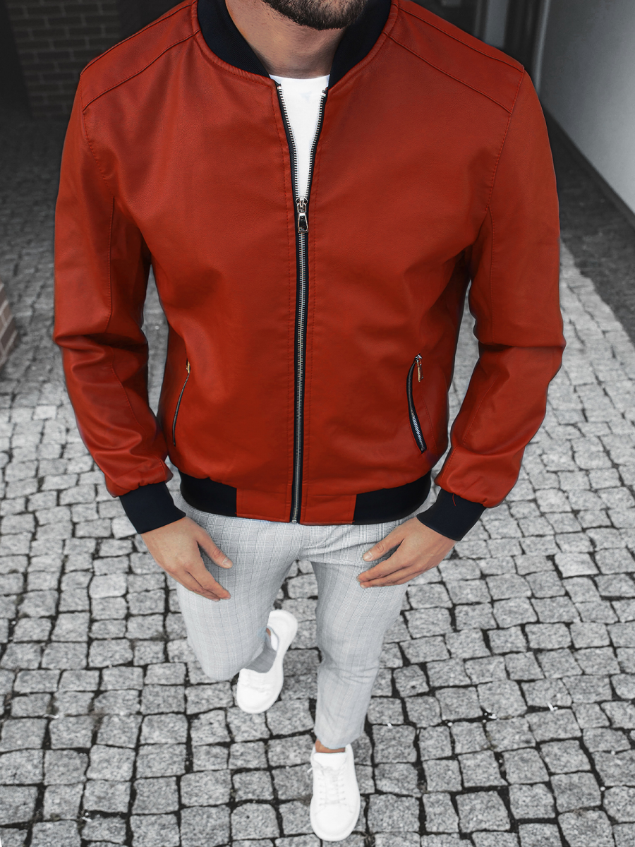 dark red mens jacket