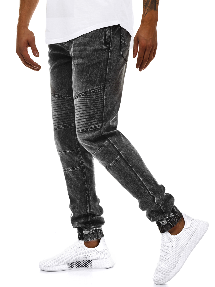 jogger jeans men black