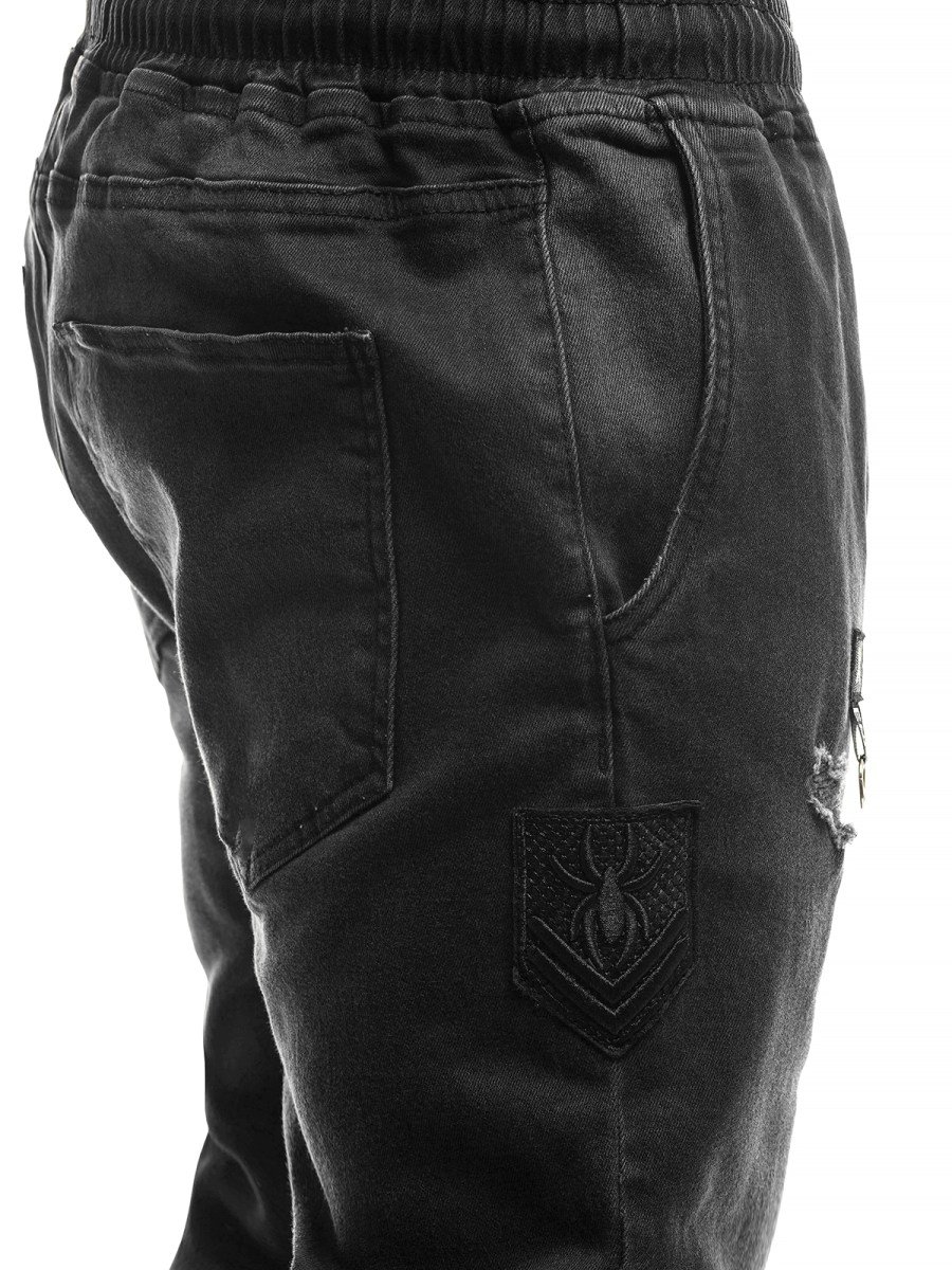 Men's Jogger Jeans - Dark grey OZONEE OT/2033 - Men's Clothing | Ozonee