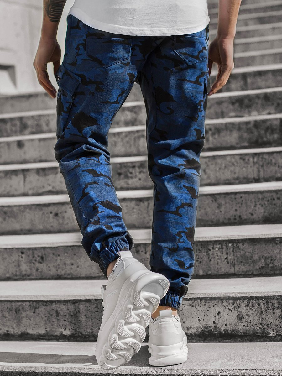 Men's Joggers CamoDark blue OZONEE A/0853 Men's Clothing Ozonee