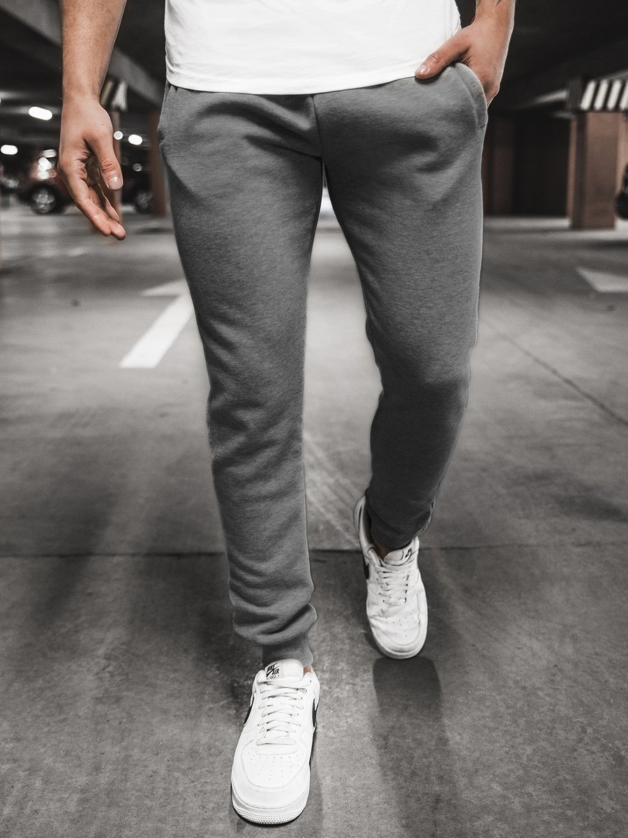 Men's Sweatpants - Dark grey OZONEE JS/XW01