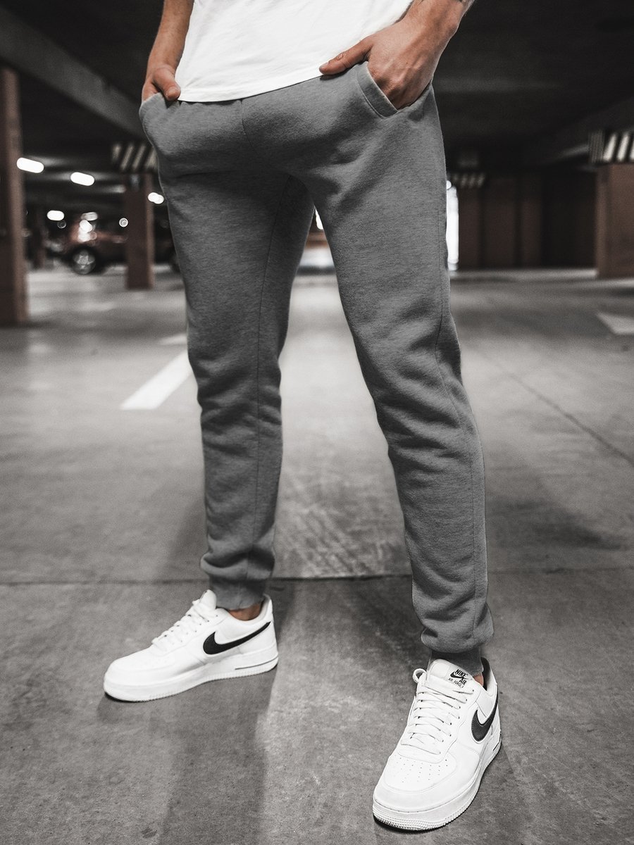 Men's Sweatpants - Dark grey OZONEE JS/XW01