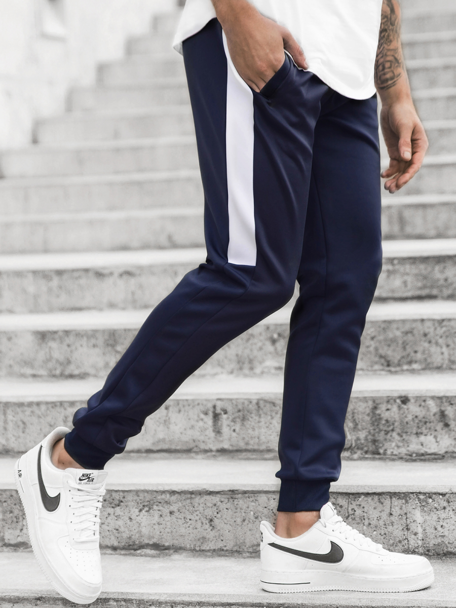 Men's Sweatpants Navy blue OZONEE JS/JK99111Z Men's Clothing Ozonee