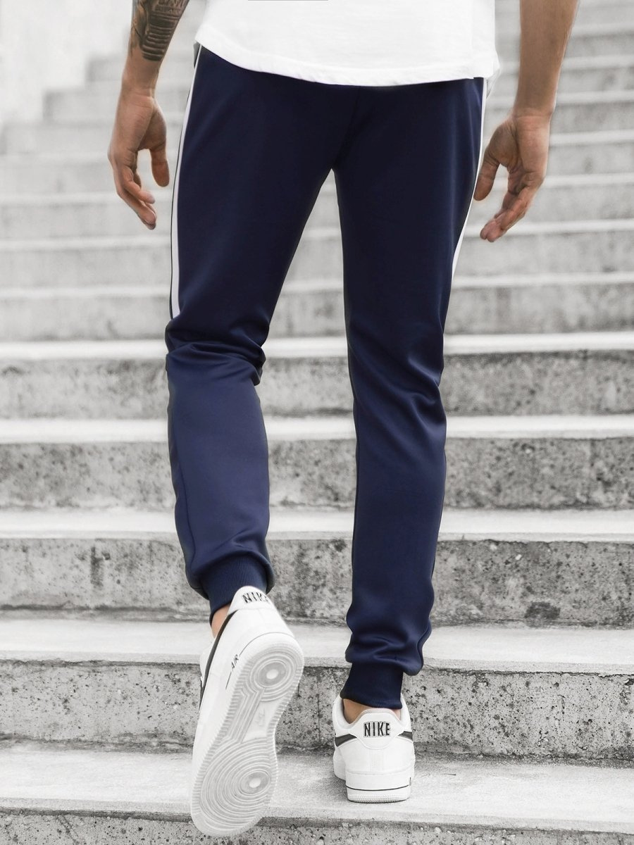 Men's Sweatpants Navy blue OZONEE JS/JK99111Z Men's Clothing Ozonee