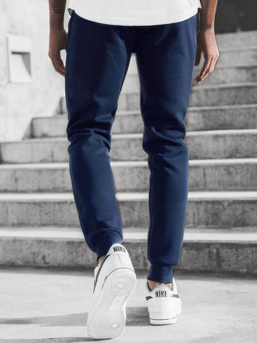 Men's Sweatpants Navy blue OZONEE JS/K10005SP Men's Clothing Ozonee
