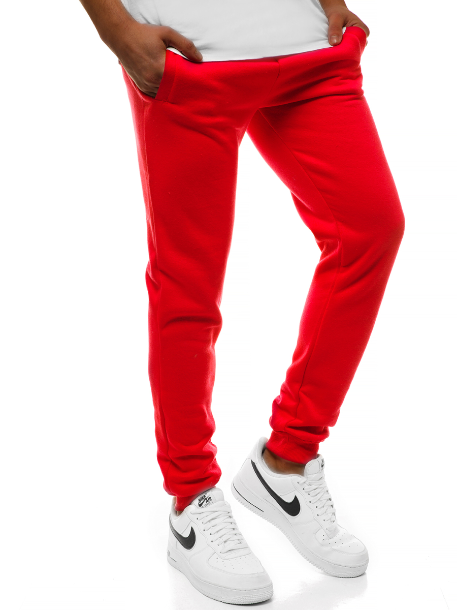 Men's Sweatpants - Red MEN/CK01 - Men's Clothing | Ozonee