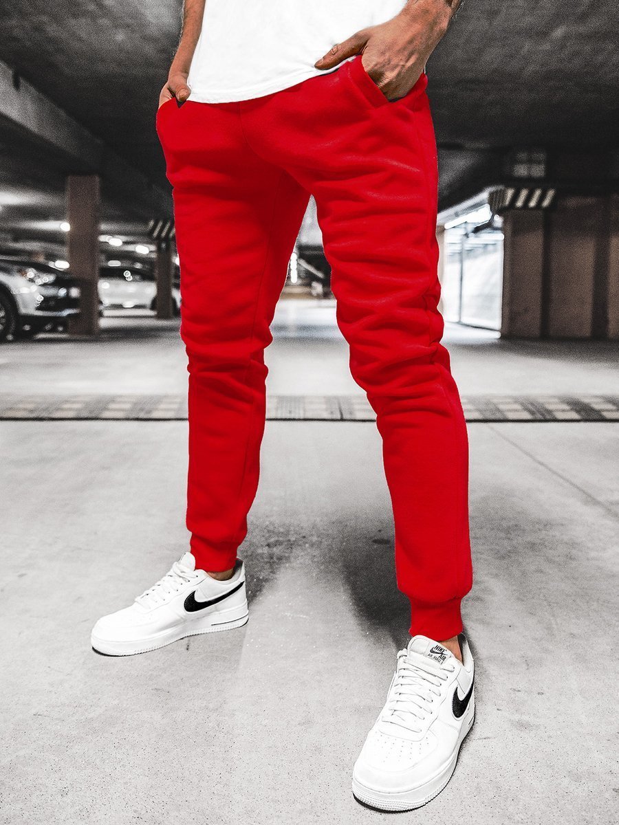 Pantalon de Survêtement Homme Rouge Foncé OZONEE JS/XW01/59Z
