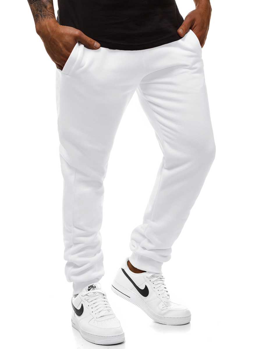 white sweatpants mens