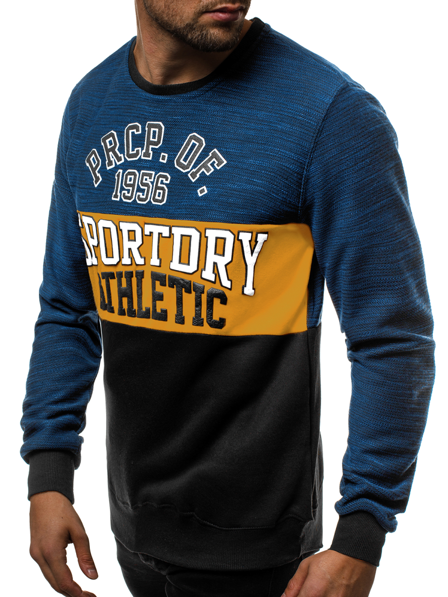 navy blue men's sweatshirt