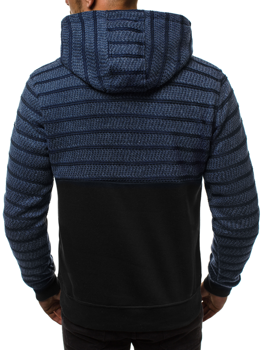 navy blue men's sweatshirt