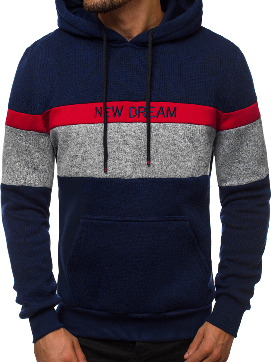 navy blue men's sweatshirt