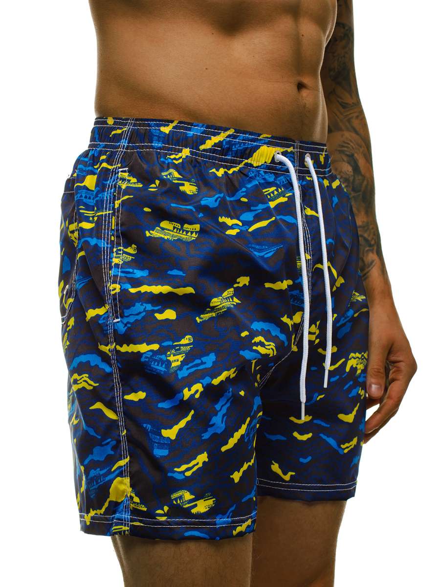 Men's Swim Shorts - Dark blue OZONEE JS/ST072 - Men's Clothing | Ozonee