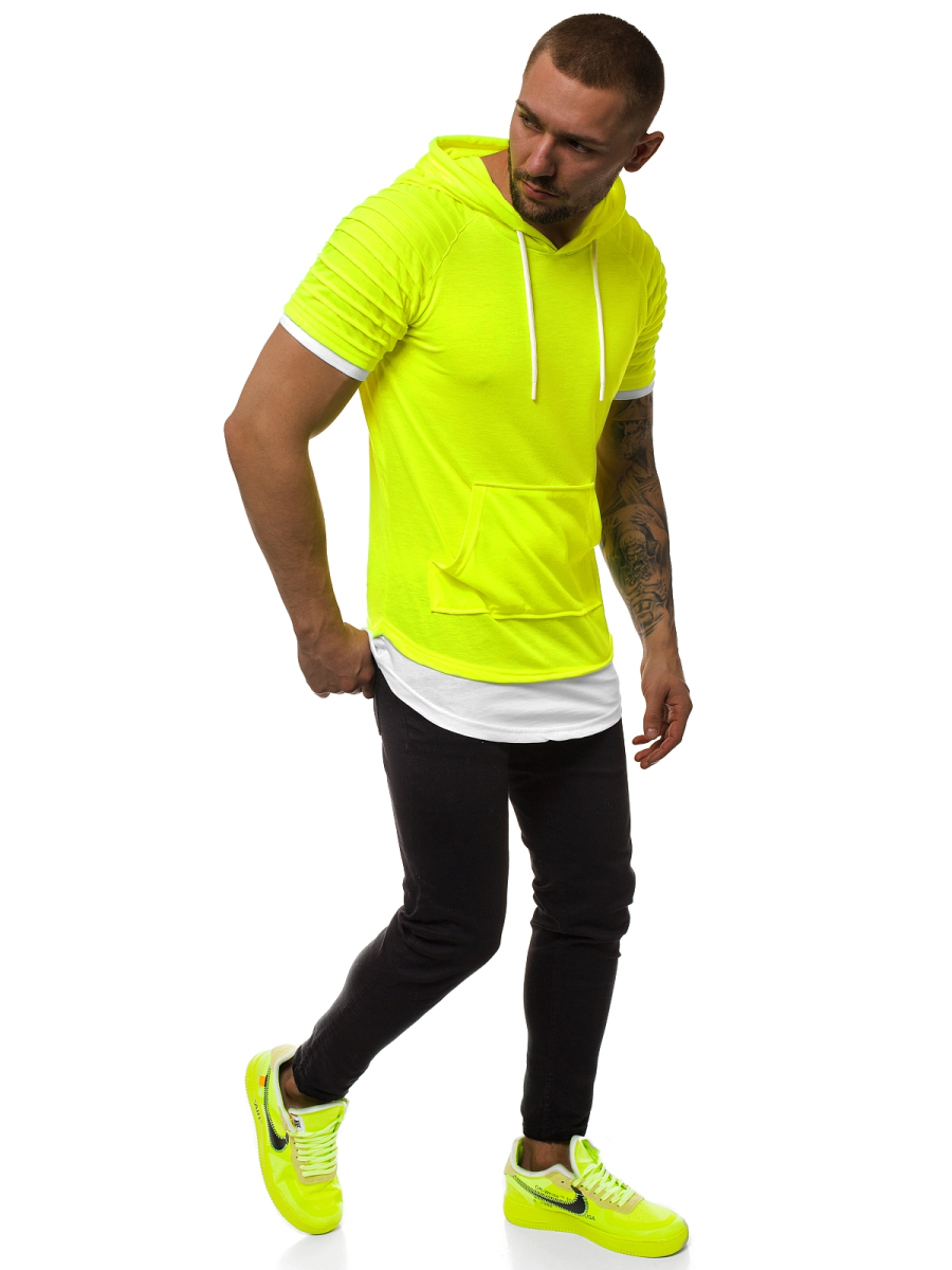 neon yellow shirts men Hot Sale - OFF 58%