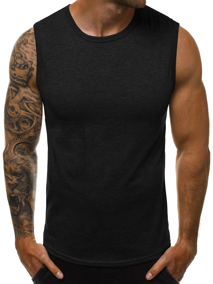 Men s Tank Top Black OZONEE JS 99001