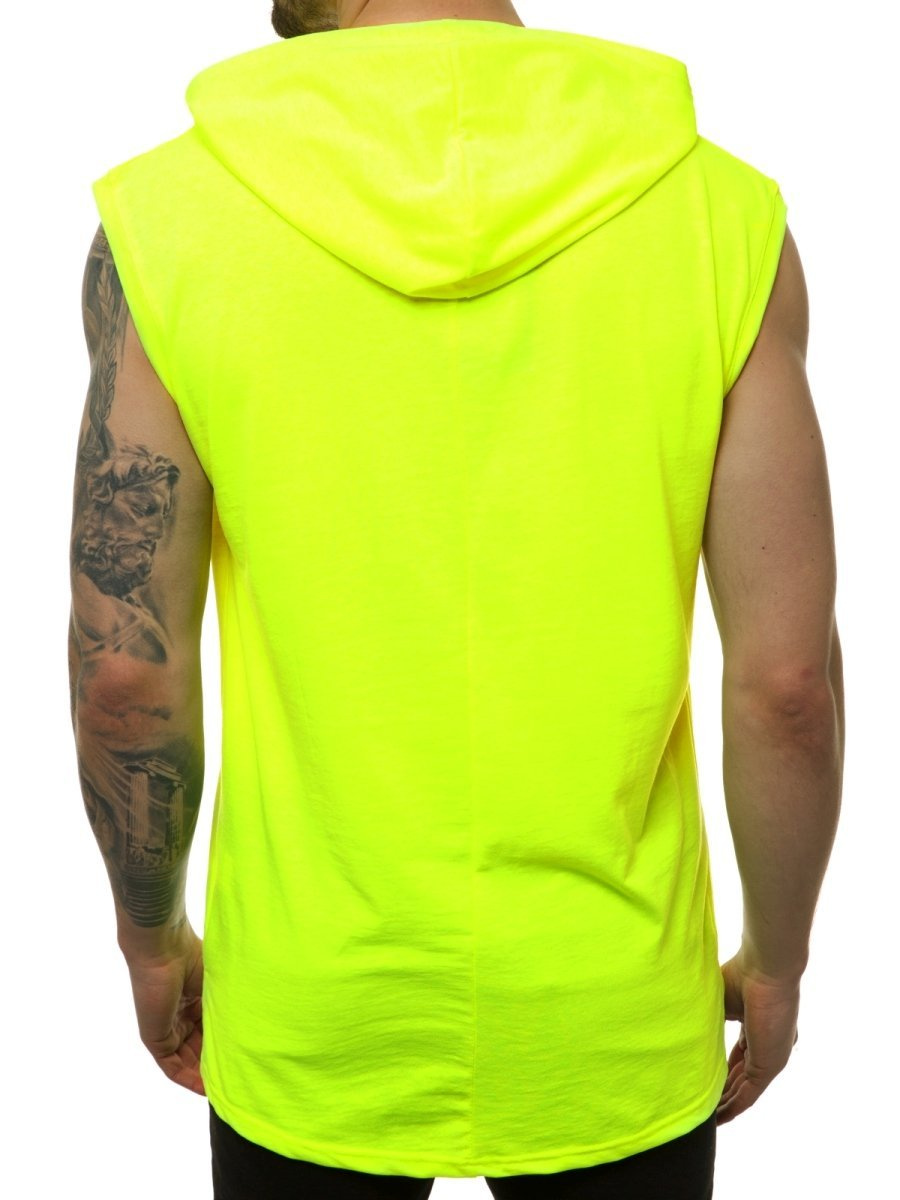Men's Tank Top Yellowneon OZONEE MACH/M1213 Men's Clothing Ozonee