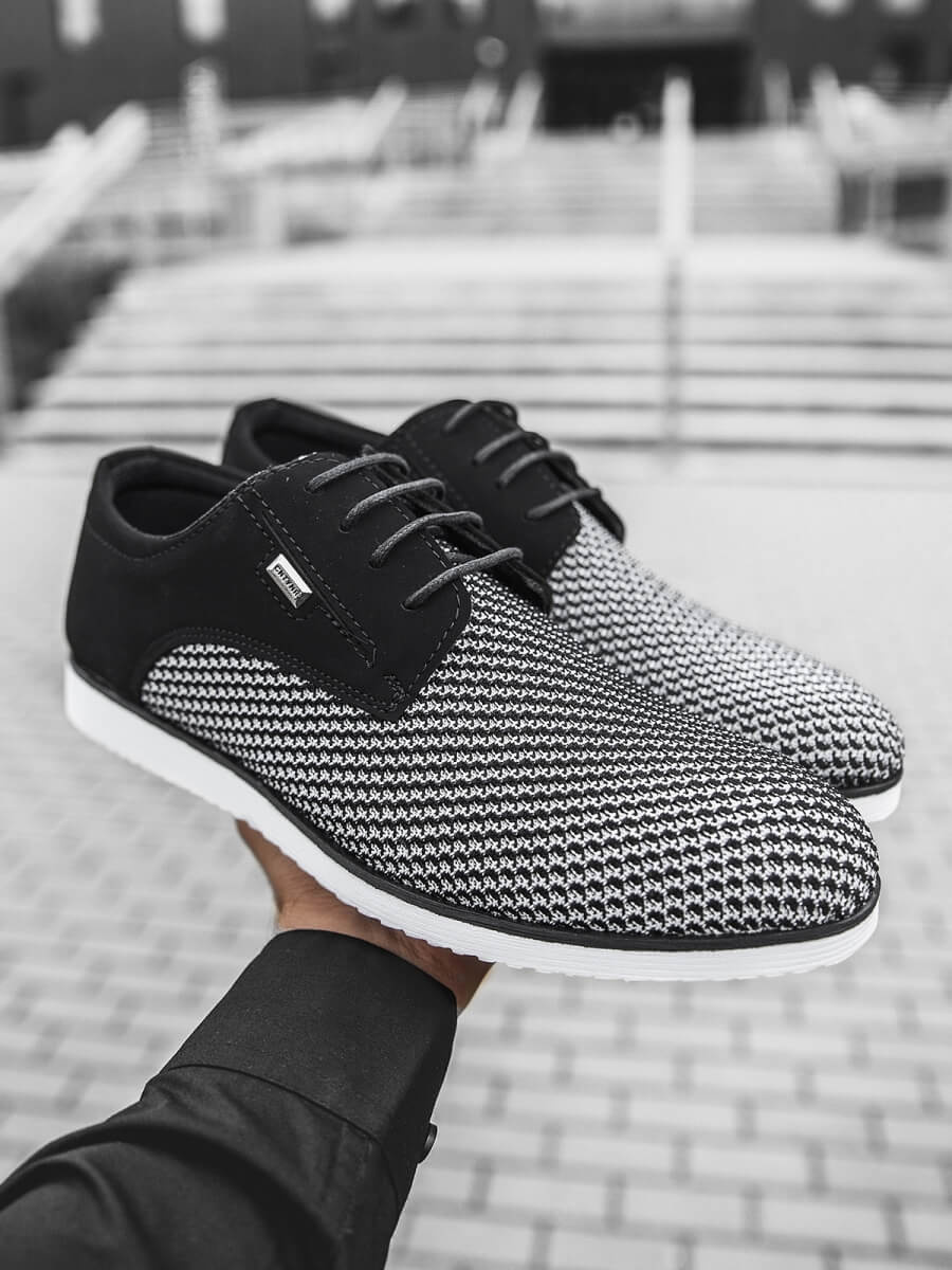 Men's shoes BlackWhite T/682 Men's Clothing Ozonee