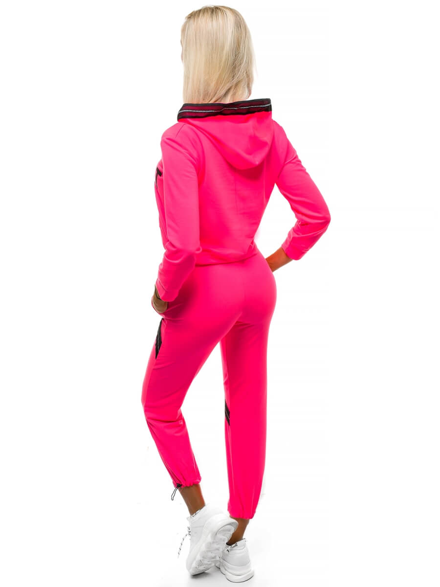 Two-piece tracksuit set Pink-neon OZONEE X/1001 - Men's Clothing | Ozonee