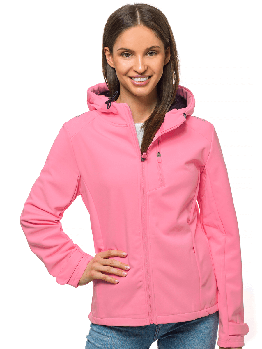 Women's Softshell Jacket Light Pink OZONEE JS/KSW6003 Men's