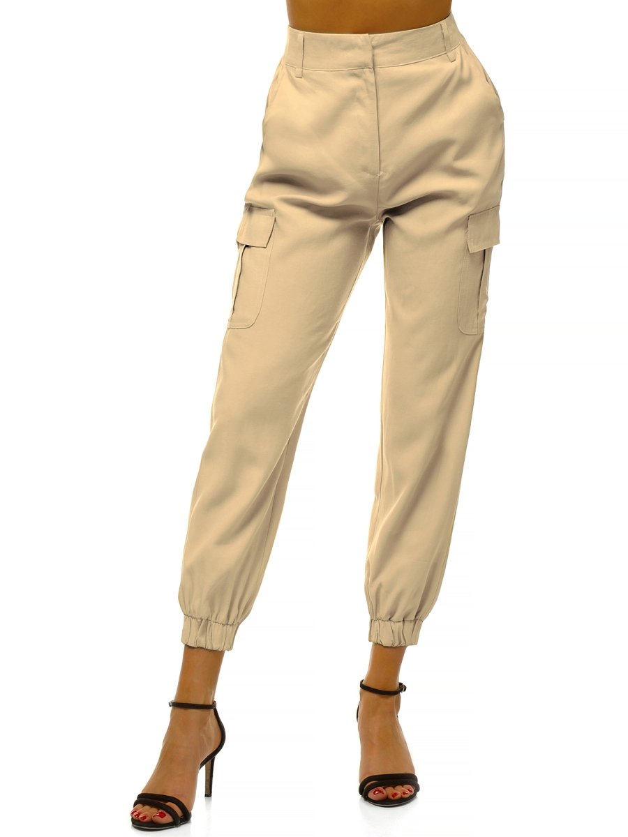 Women's joggers pants - Light Beige OZONEE O/HM005 - Men's Clothing ...