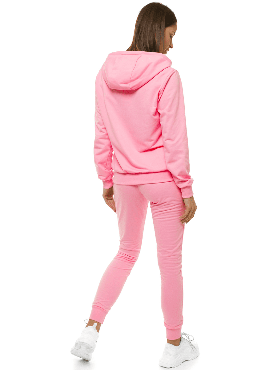 pastel pink tracksuit