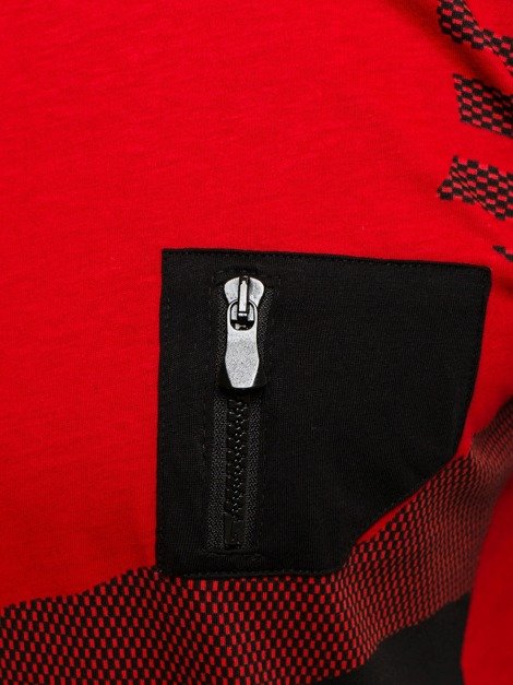 BREEZY 171405 Men's Long Sleeve T-Shirt - Red