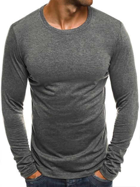 J.STYLE 2088 Men's Long Sleeve T-Shirt - Dark grey