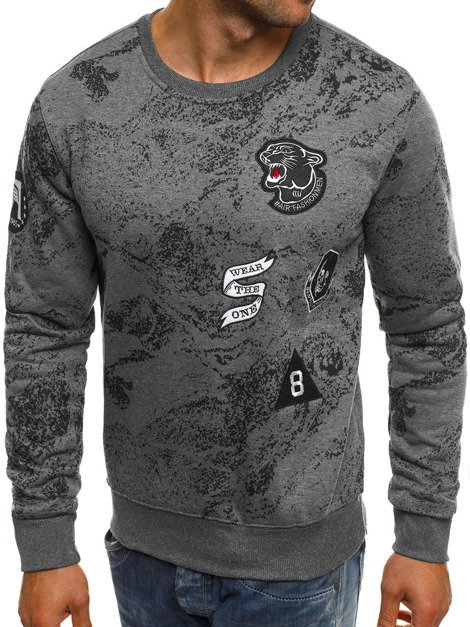 J.STYLE DD116 Men's Sweatshirt - Dark grey