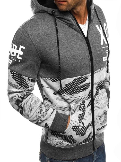 J.STYLE DD167 Men's Sweatshirt - Dark grey