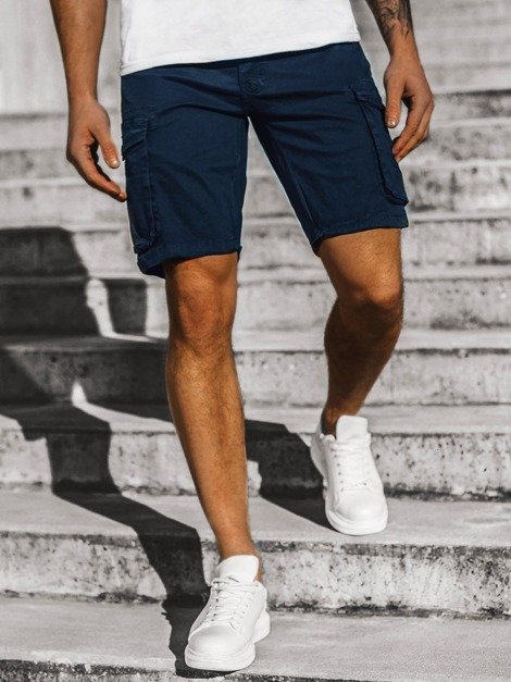 Men's Denim Shorts Navy blue OZONEE JS/HH5011
