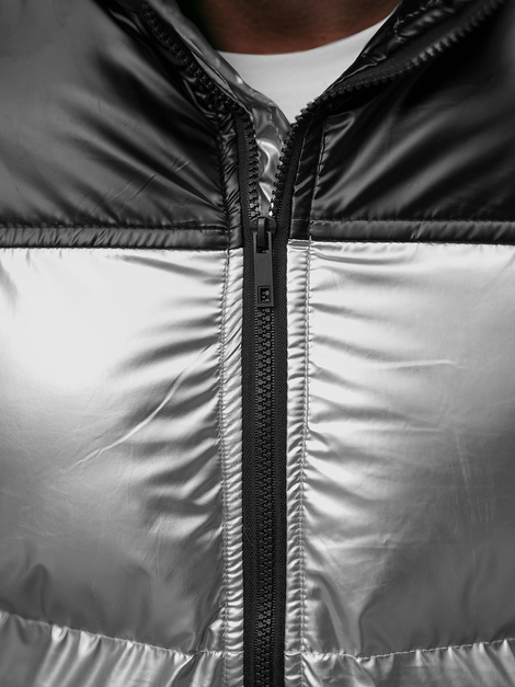 Men's Jacket - silver OZONEE JB/JP1188/2Z