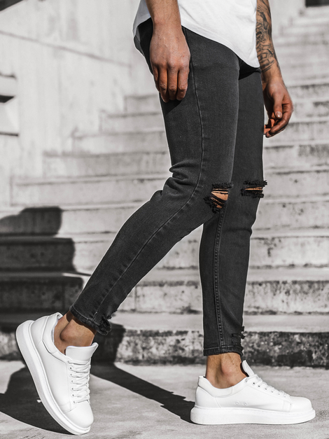 Men's Jeans - Black OZONEE DP/584