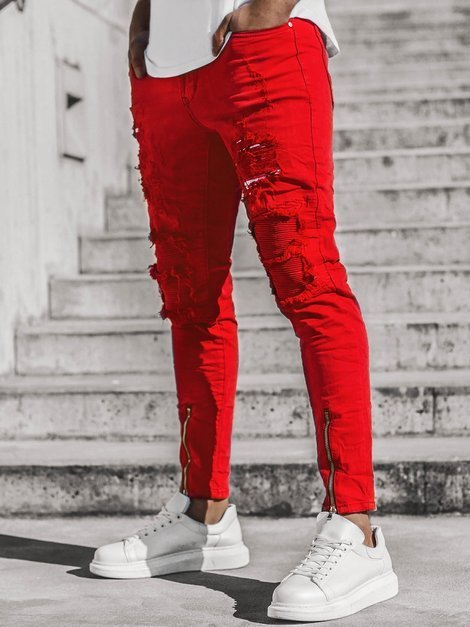 Men's Jeans - Red OZONEE T/82015
