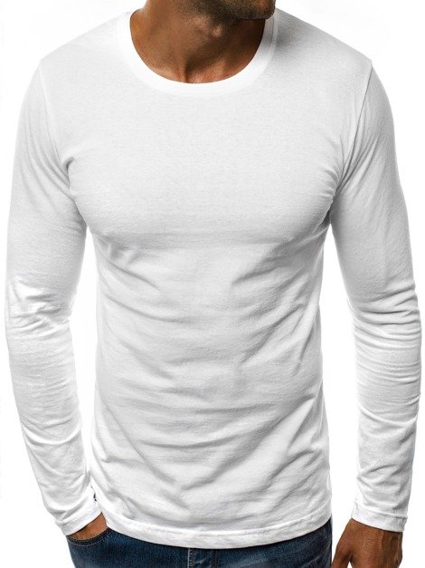 Men's Long Sleeve T-Shirt - White OZONEE O/1209 