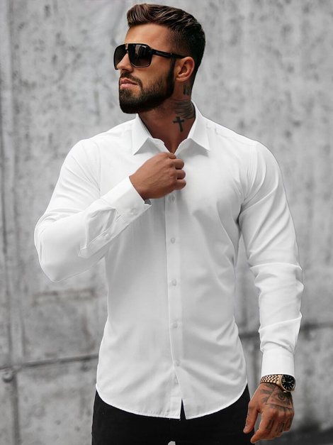 Men's Shirt - White OZONEE MECH/2122Z