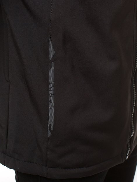 Men's Softshell Jacket - Black-Green OZONEE GE/12267