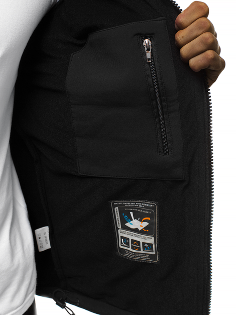 Men's Softshell Jacket - black OZONEE GE/12259Z