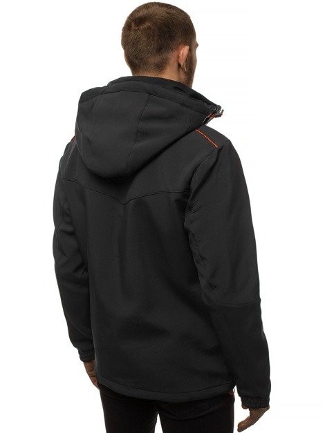 Men's Softshell Jacket - black-orange OZONEE GE/12259Z