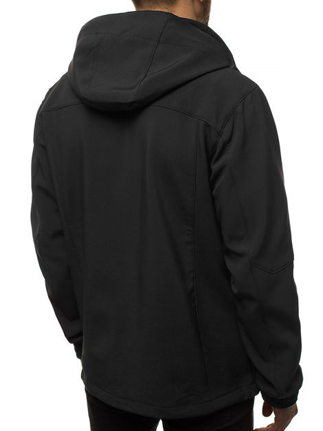 Men's Softshell Jacket - black-orange OZONEE GE/12269Z