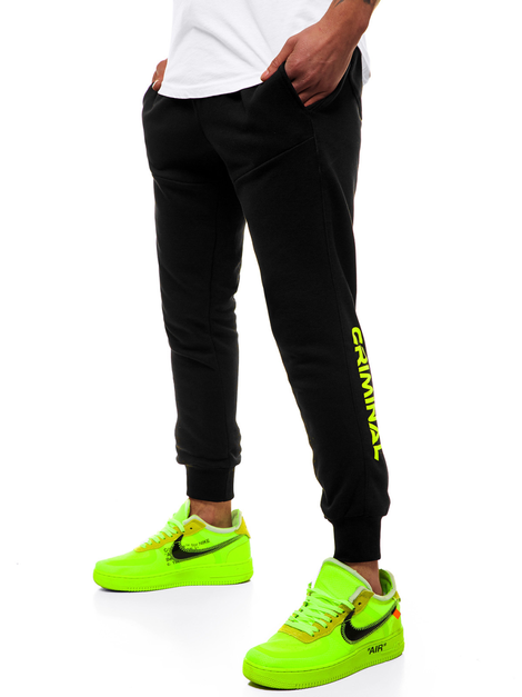 Men's Sweatpants - Black-Yellow G/11129