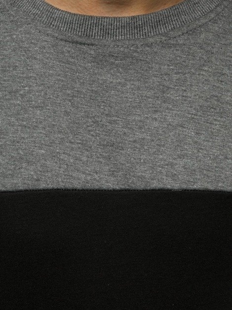 Men's Sweatshirt - Anthracite OZONEE JS/JZ11039Z