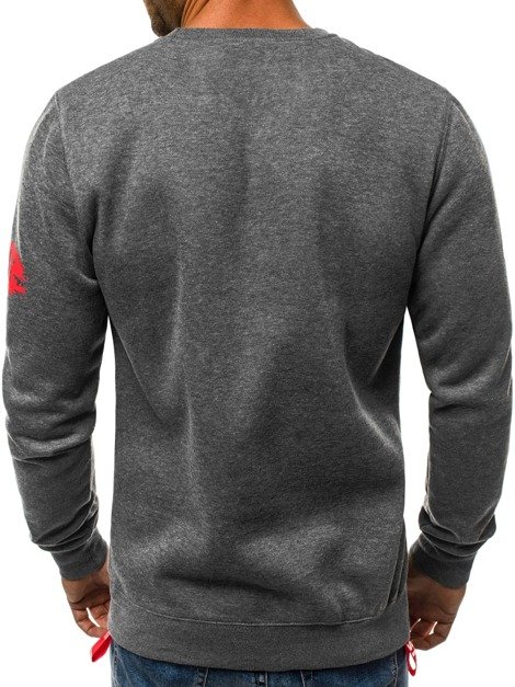 Men's Sweatshirt - Dark grey OZONEE JS/DD228